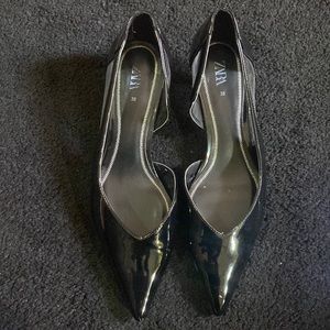 Zara black shoe size38 US8